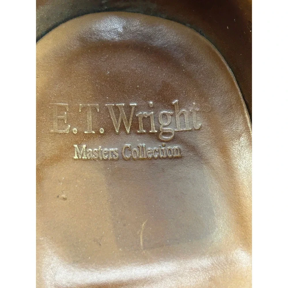 E.T. Wright Masters Collection Sanders Black Leather Dress Shoes Men 12B England